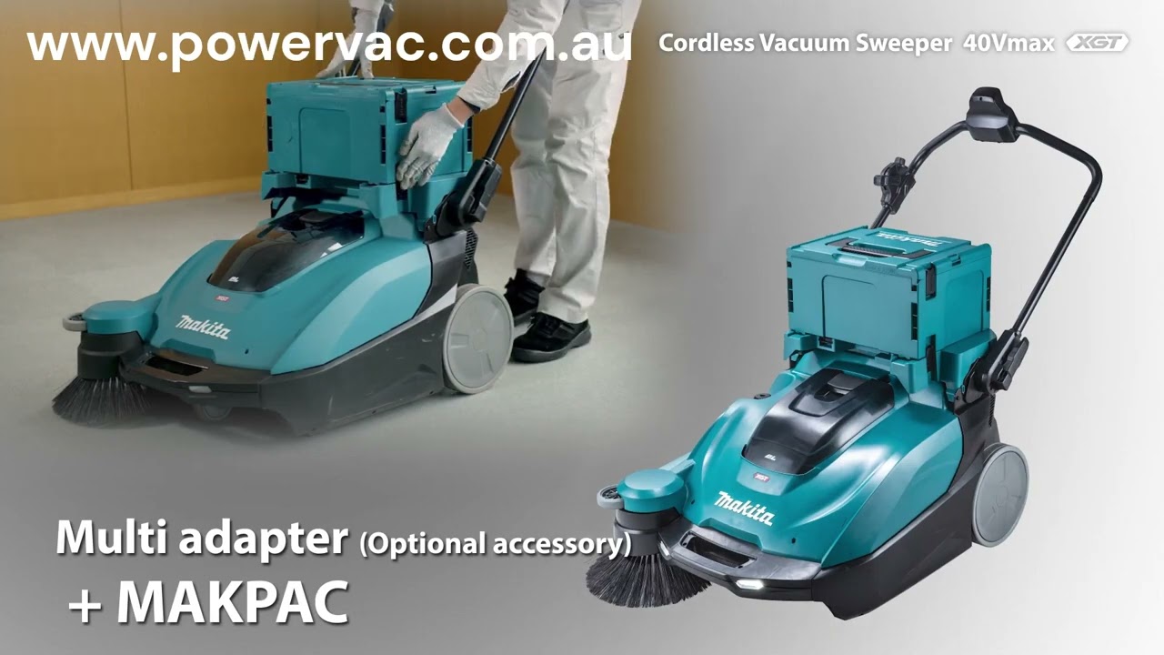 Makita VS001 Battery Vacuum Sweeper from PowerVac