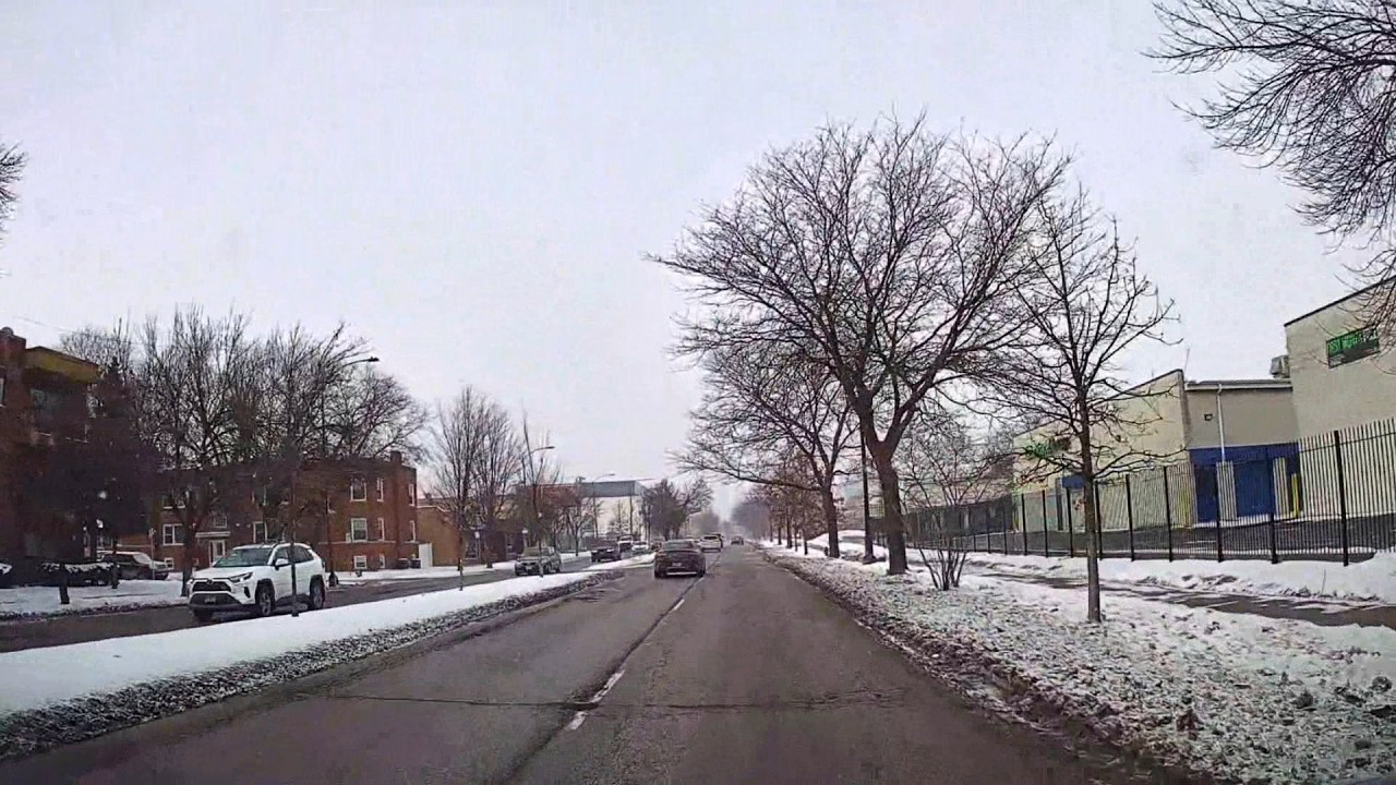 2026 Feb 2 - Try to Drive to Andersonville - Police Activity (not shown) - Snow Begins - Dashcam