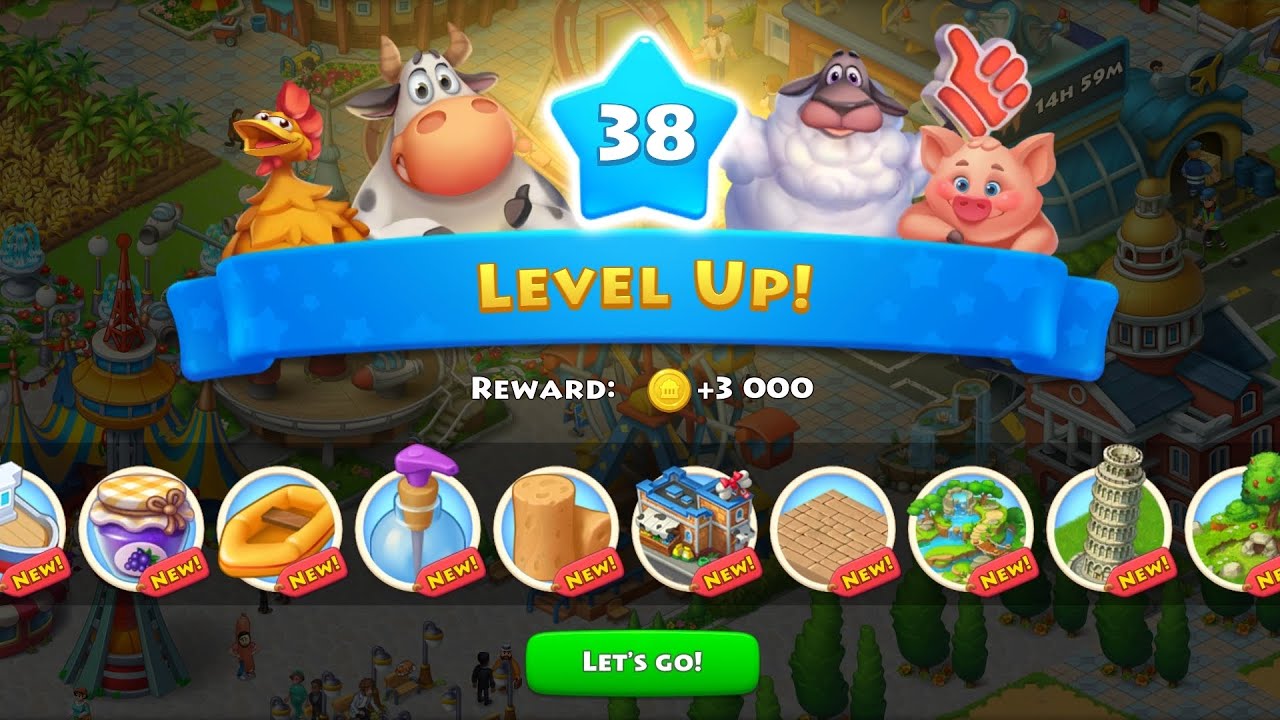 TOWNSHIP Level 38 Gameplay # 3😍💯Township gold pass