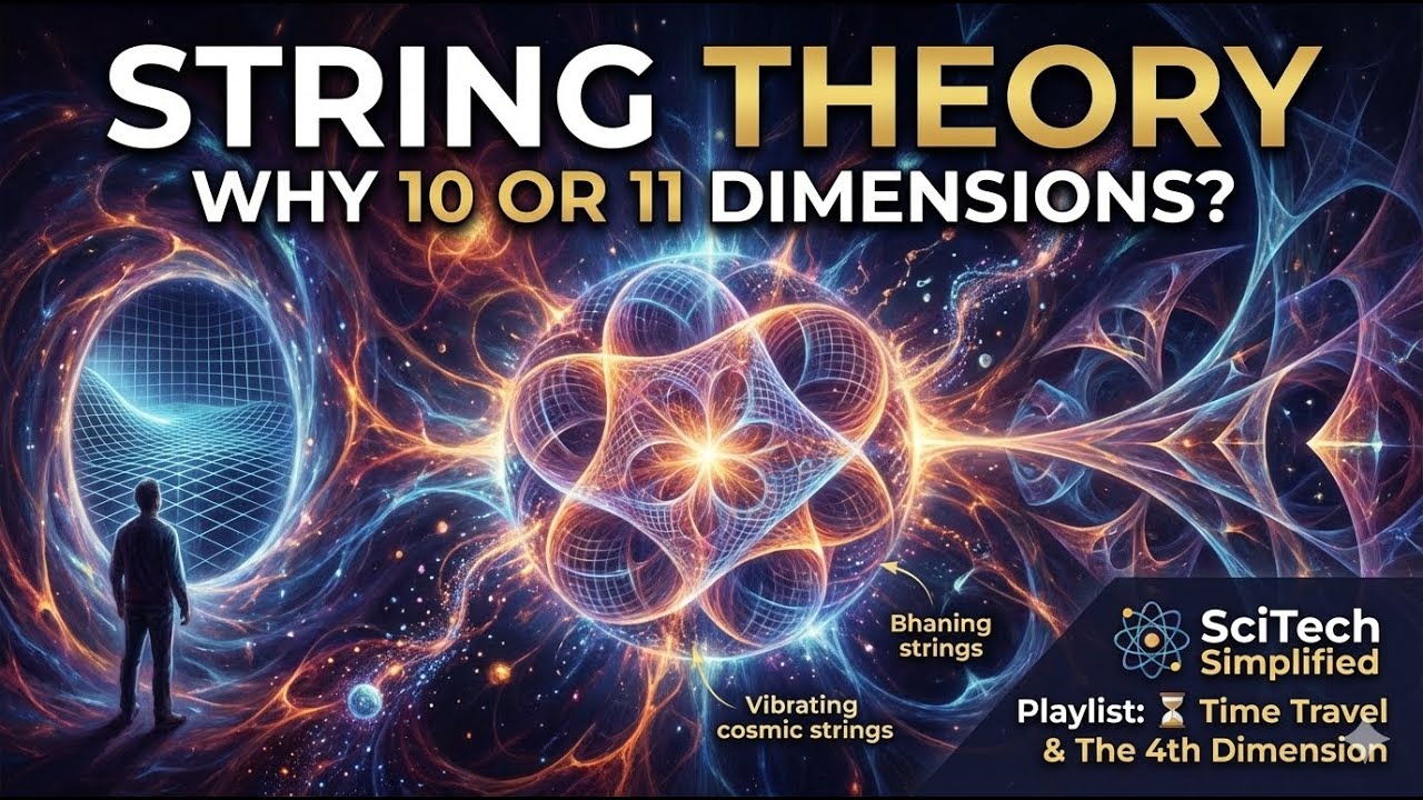 Why Do Scientists Believe in 10 Dimensions? 🌌 The Mind-Bending Logic of String Theory