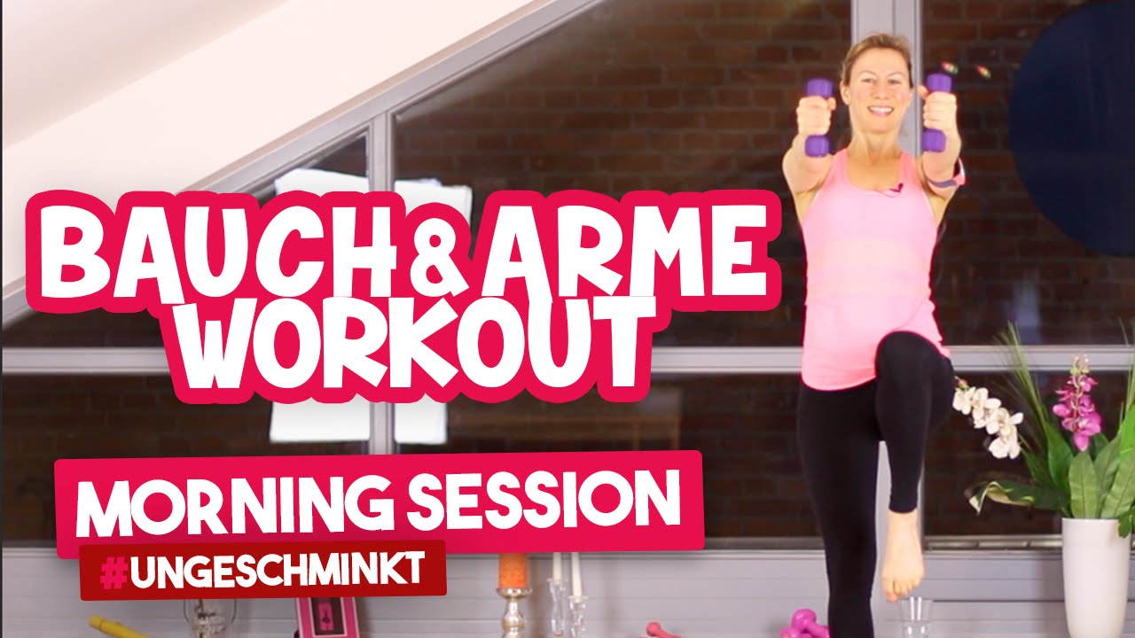 Bauchmuskeltraining & straffe Arme für zuhause | Morning Session #ungeschminkt | VERONICA-GERRITZEN