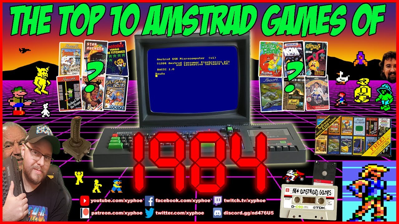 🕹️ The Top 10 AMSTRAD CPC Games Of 1984! ⭐️ As voted by YOU! 🫡👍