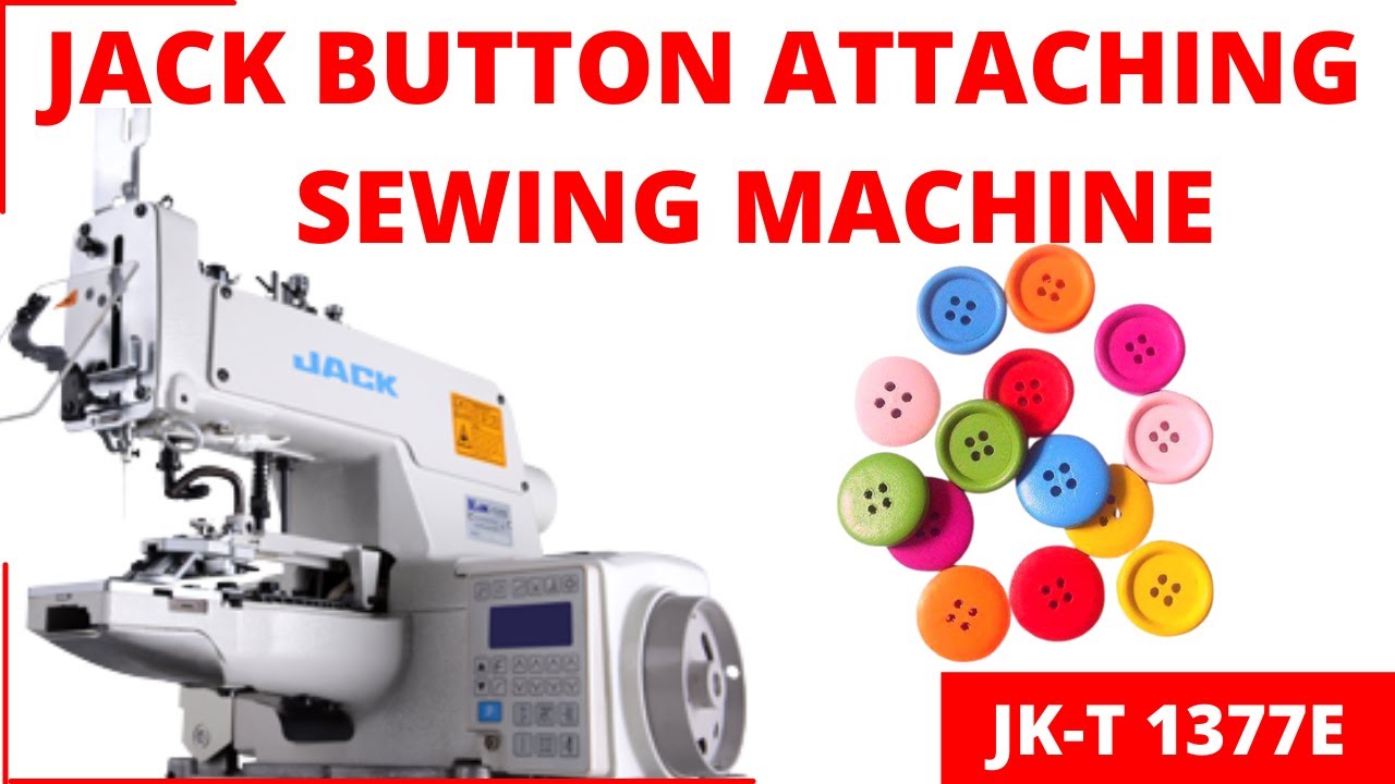 JACK Button Attaching Machine JK-T 1377E