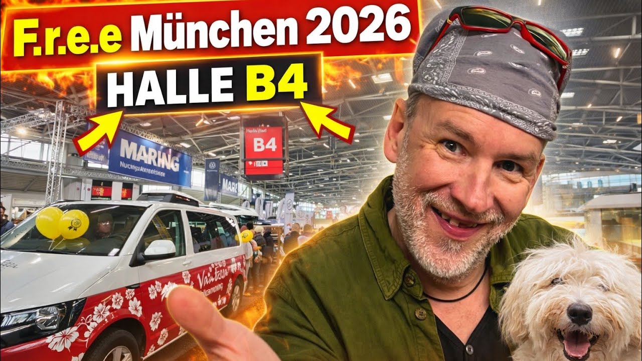 F.re.e Messe M&uuml;nchen 2026 - Halle B4 Rundgang! Camper, Van, Kastenwagen. Free Reisemesse! Reise