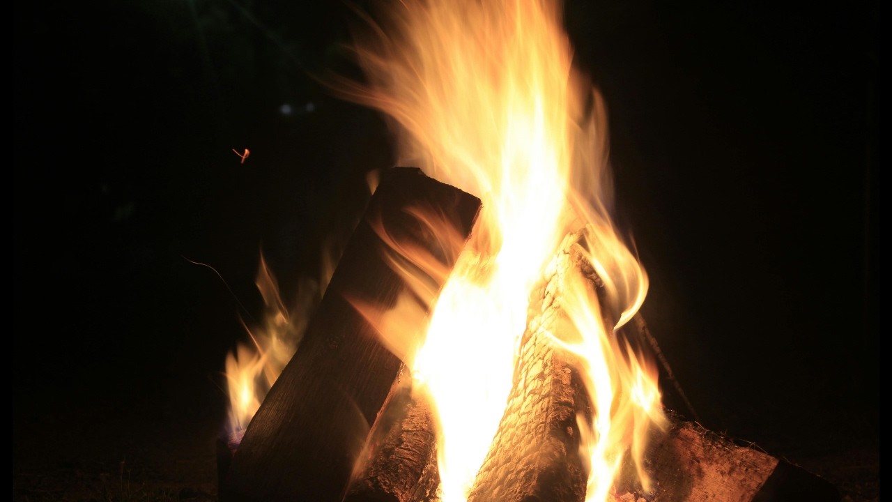 Fall Asleep by the Campfire 🔥 8 Hour Crackling Fire Sounds (No Music)