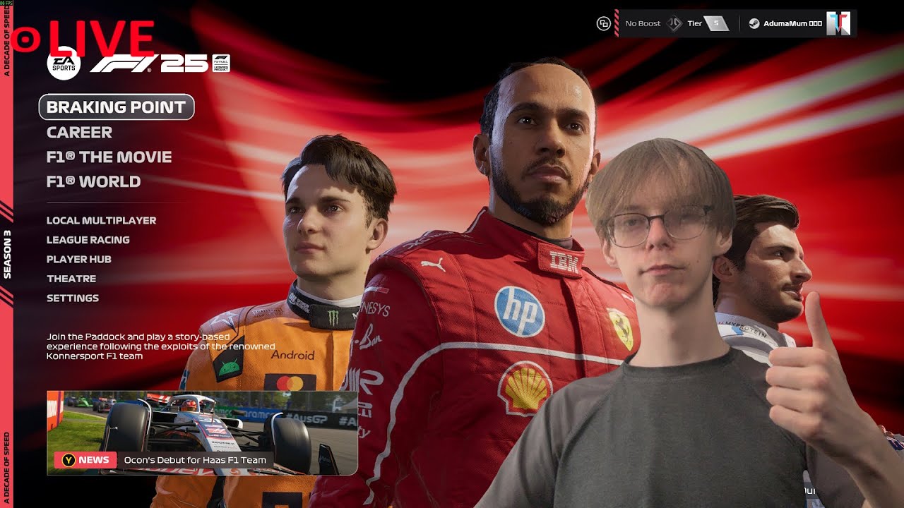 [UK] All Achievements in F1 25 My Team Mode! (Stream 1)