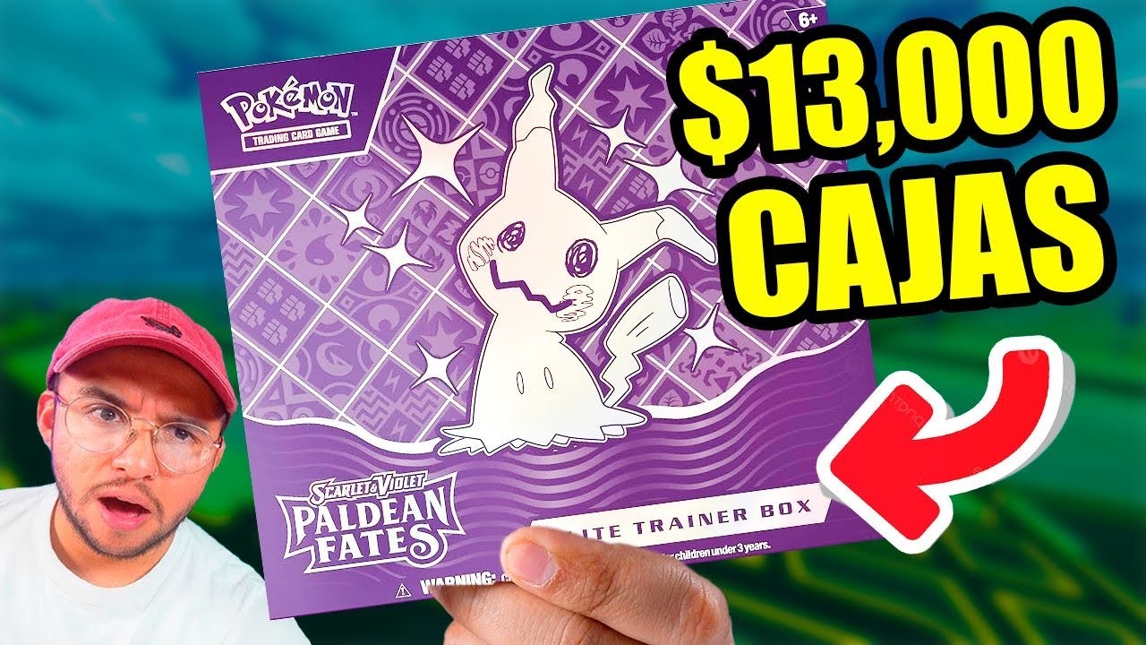 $13,000 en Cartas Pokémon Paldean Fates (anuncio de rifa)
