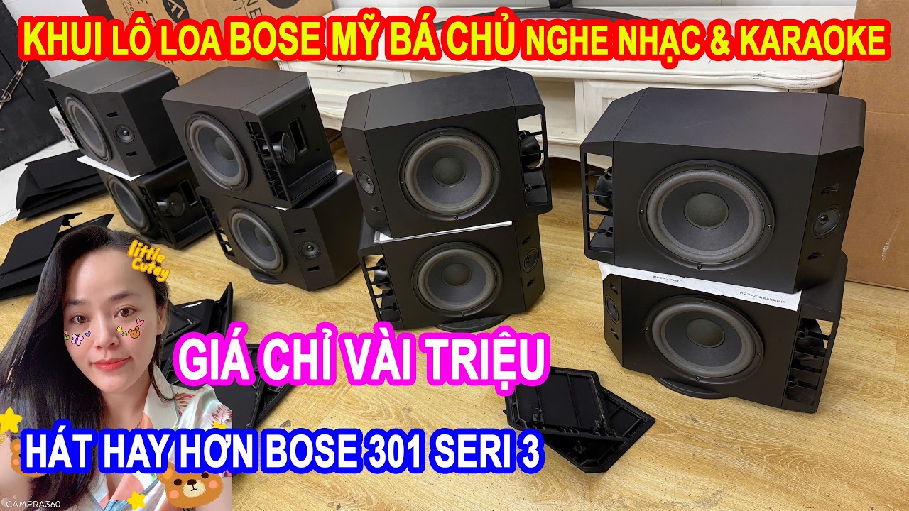 CHỈ VÀI TRIỆU bá chủ Nghe Nhạc & Karaoke KHUI LÔ LOA BOSE MỸ SIÊU ĐẸP Trùng Seri Bose 301 Series 4