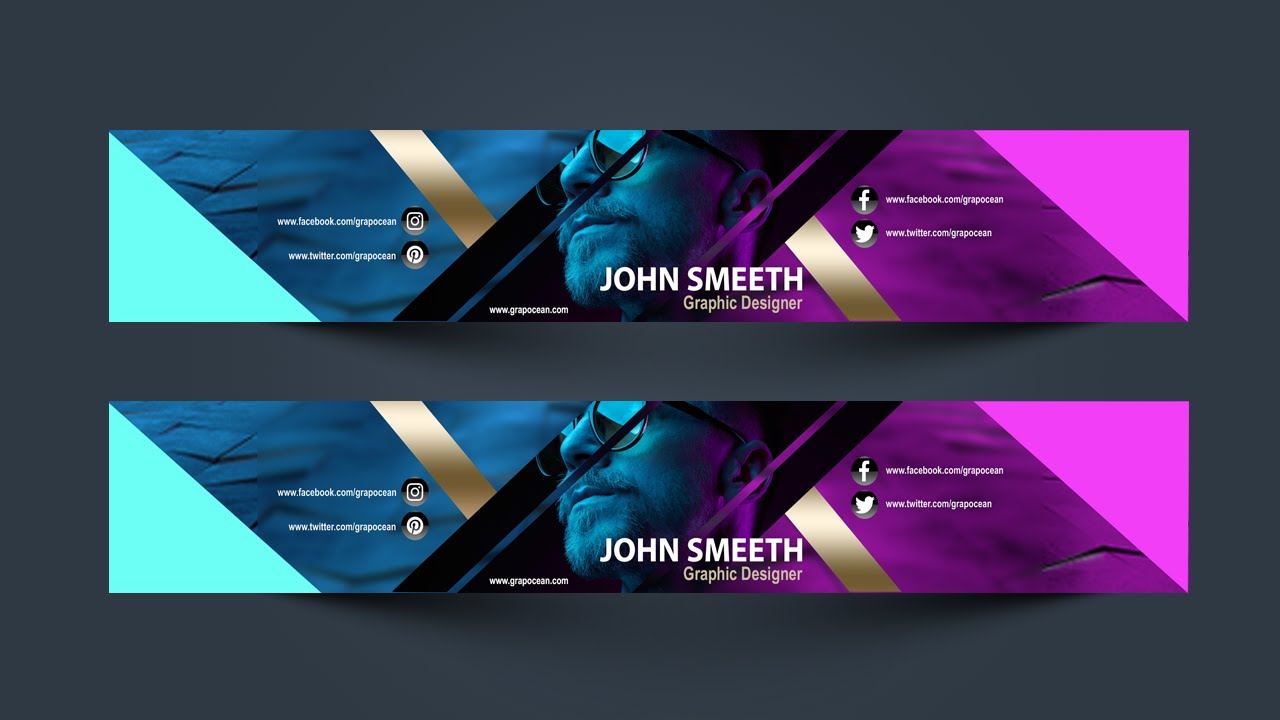 How To make a YouTube Channel Art Banner - Photoshop Cc