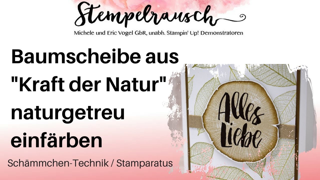 🌳 Baumscheibe aus dem Stempelset 