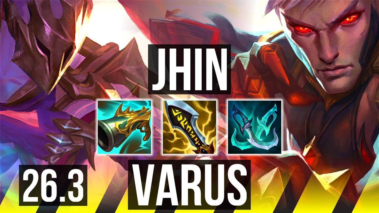 JHIN & Pyke vs VARUS & Thresh (ADC) | 88K damage, Good KDA: 28/3/18 | NA Master | 26.3