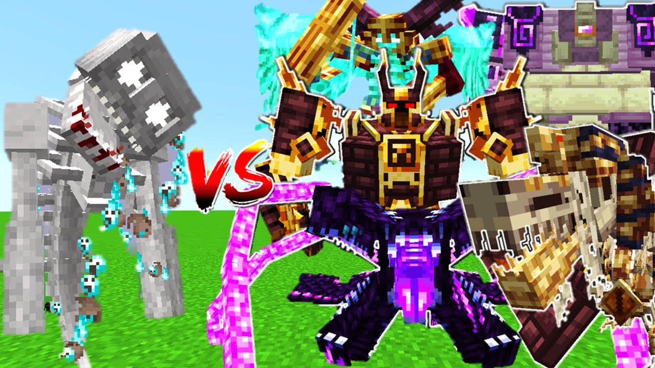 CORRUPTED CHAMPION *THE GRAVEYARD VS L_ENDER'S CATACLYSM BOSSES - MINECRAFT