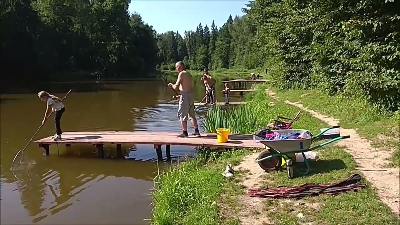 Карп  - на поплавочную удочку. Клёвое место, Лосиный остров, верхний водоём.