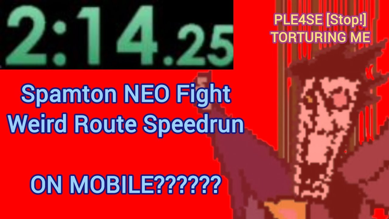 Spamton NEO Fight Mobile Speedrun (Snowgrave)