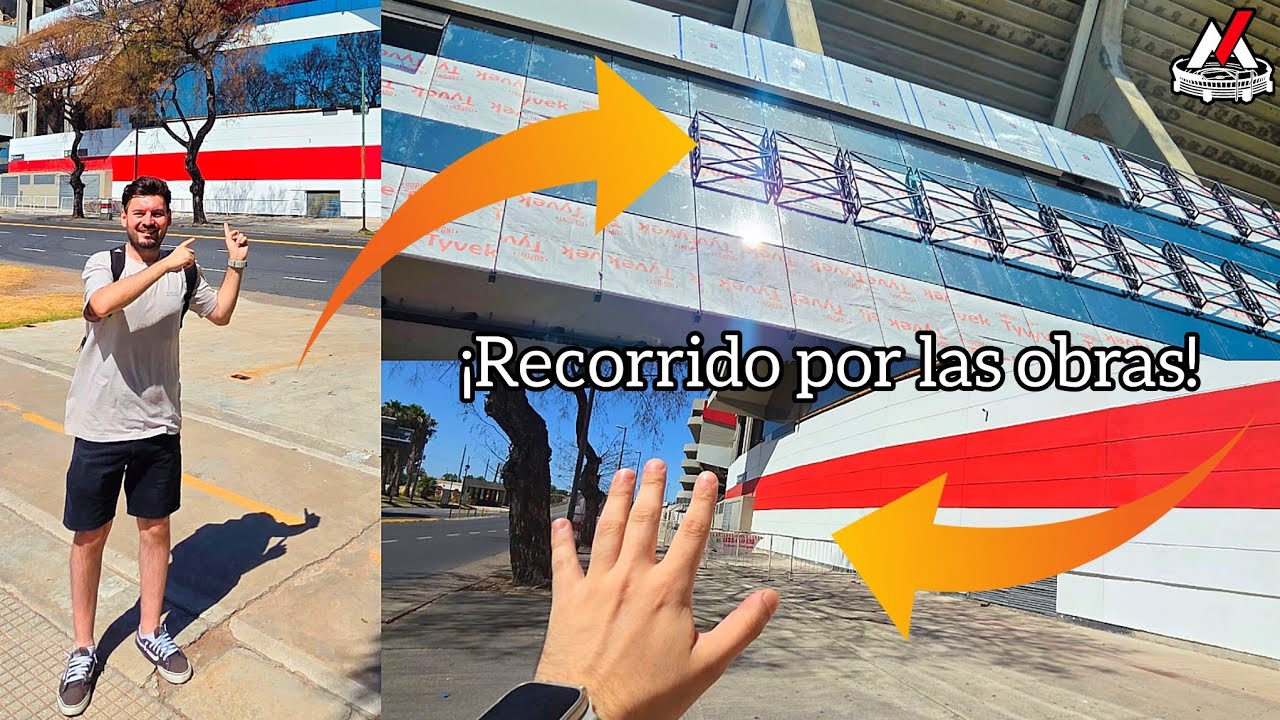 🏗🏟Recorriendo las obras: ¡Te muestro en detalle el espacio para las columnas del techo! + ¡Repaso! 💯