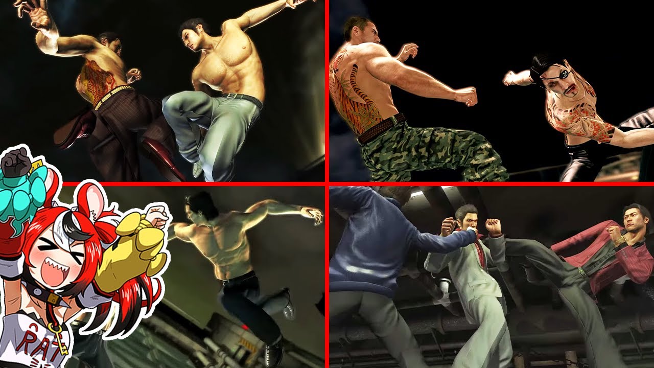 Bae Reaction To Bosses Dynamic Intros From Yakuza 3 - Yakuza 5 [ Hololive EN ]
