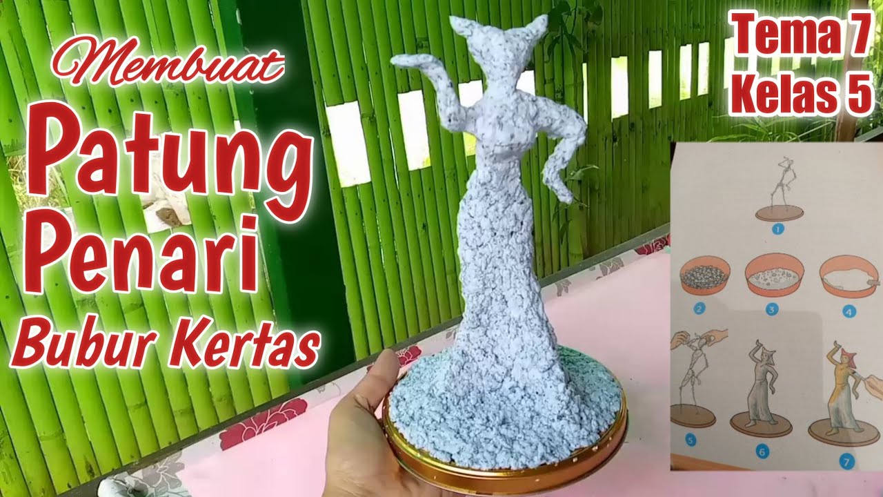 Cara membuat patung manusia dari bubur kertas
