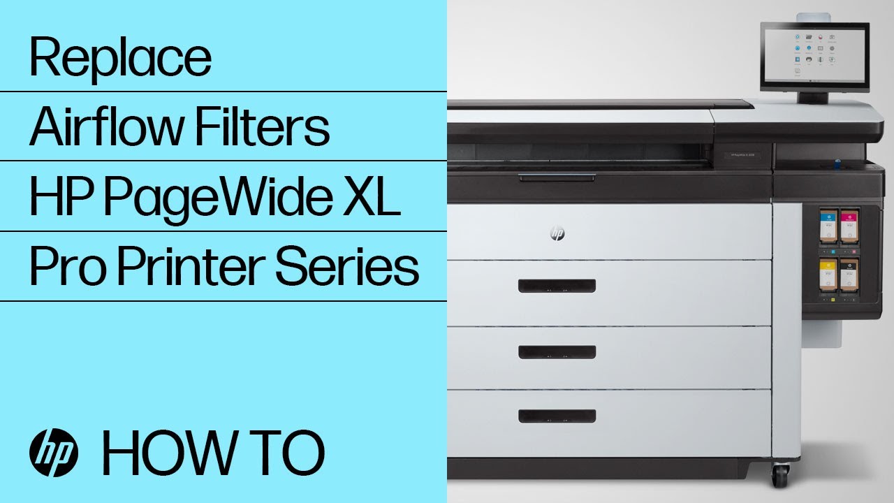 How to Replace the Airflow Filters in the HP PageWide XL Pro Printer Series | HP Printers | HP