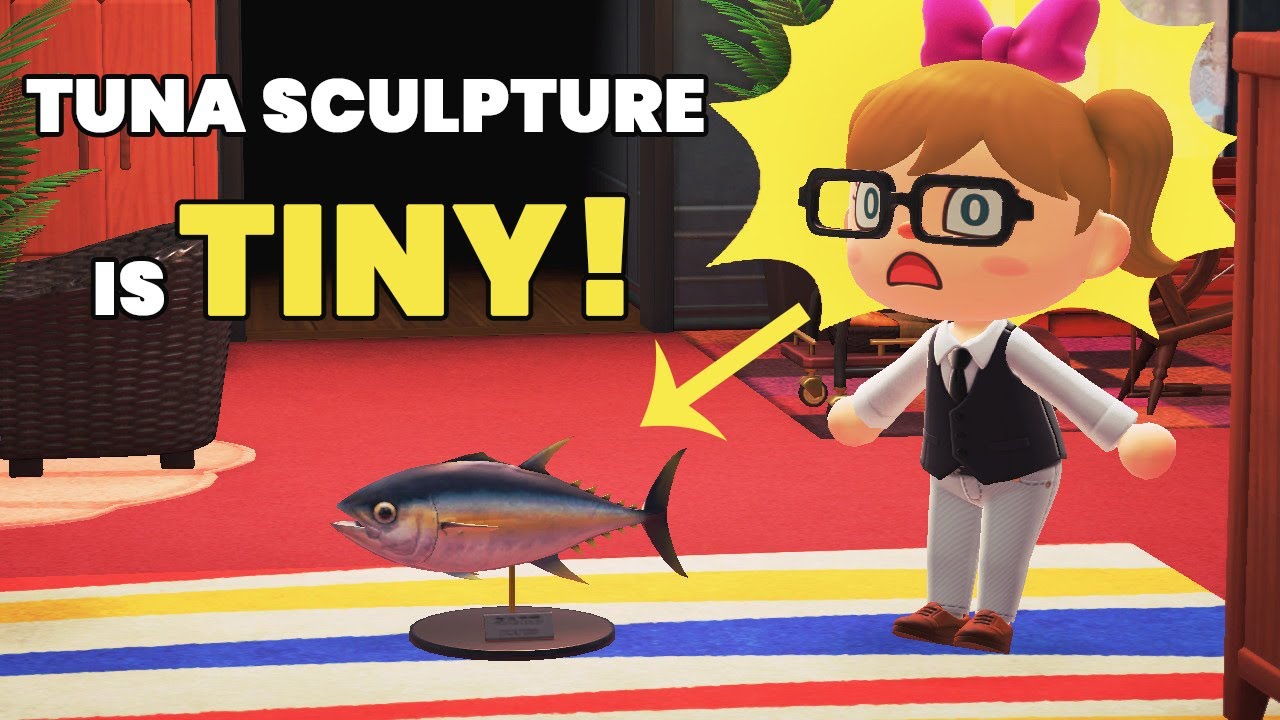 What is the Tuna Fish Sculpture's Size? - Animal Crossing New Horizons
