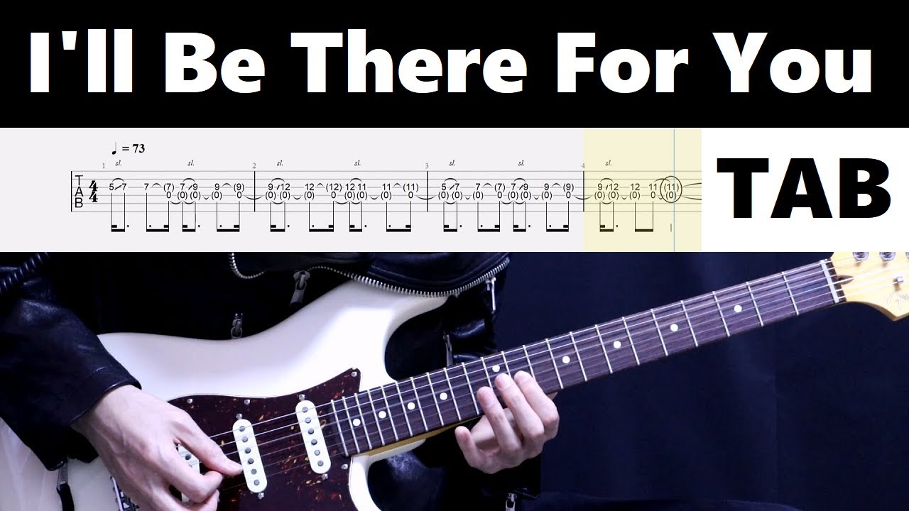 Bon Jovi - I'll Be There For You / guitar cover tab tutorial