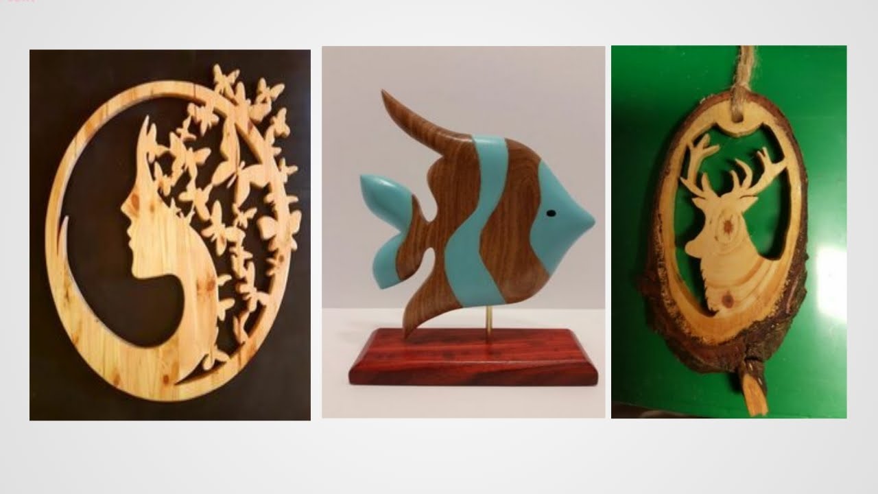Creative Wood Crafts Art Ideas #mew_tube