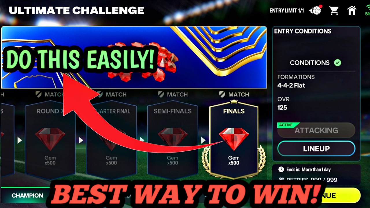 Как легко победить легендарного ИИ в FC Mobile 26! Испытание TOTS Ultimate Challenge