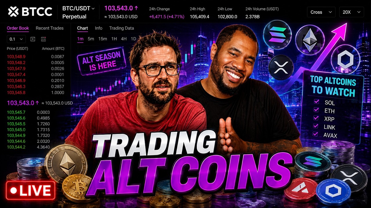 Trading Altcoins & Bitcoin Live!