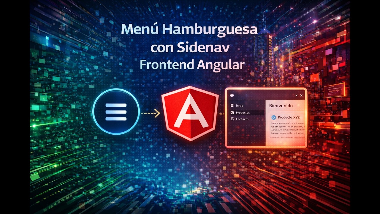 Menú Hamburguesa con Sidenav Frontend Angular