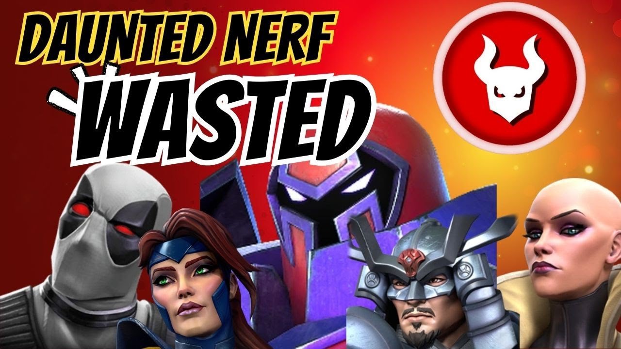 Daunted debuff Nerf on Mutants of the game || MCOC #daunted #marvel #contestofchampions #mutant
