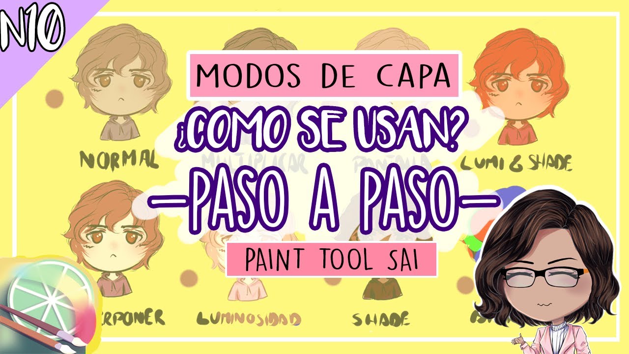 MODOS/TIPOS DE CAPA en #PaintToolSai - By YeiSI ❤