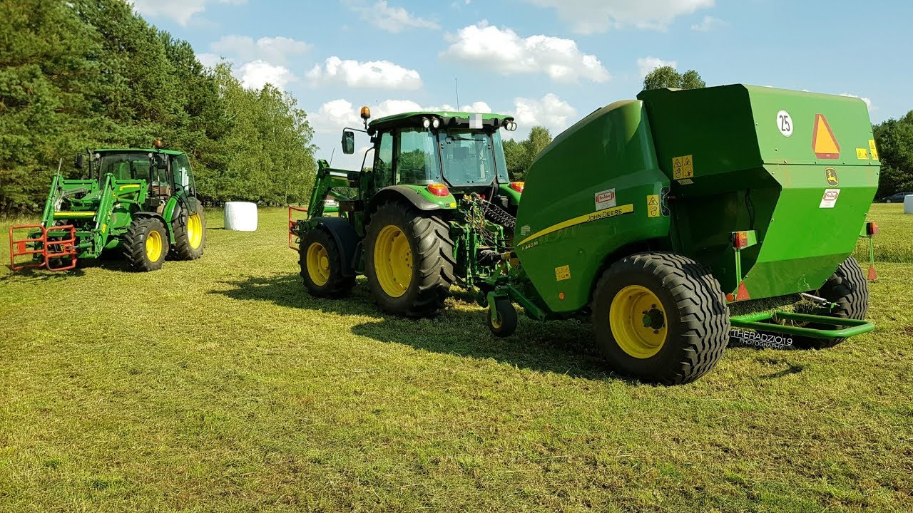 Nowe Nabytki 2017 Sianokosy - 4x John Deere [5100R,5080R,5620,F440M, Maja OS 7535]