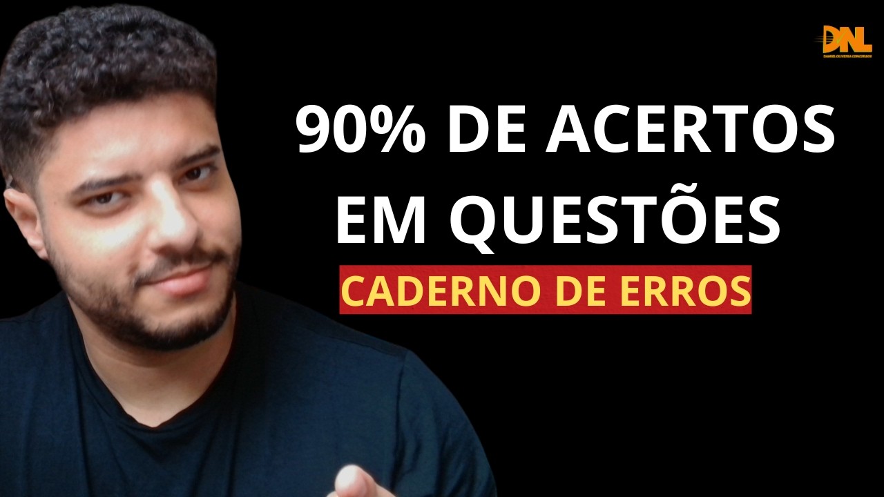 Caderno de Erros: passo a passo completo sobre memorizar disciplinas para concursos públicos