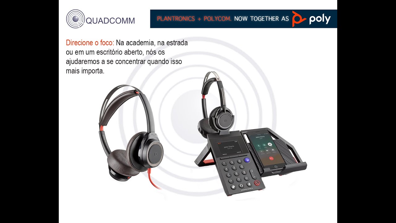 Poly Headsets e câmera para Home Office Profissional | QUADCOMM