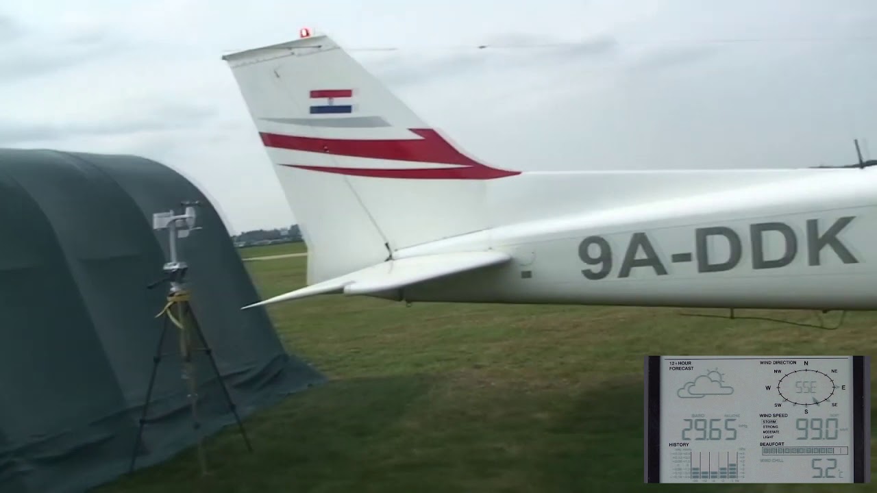 Belastungstest 3 Flugzeug gegen Steinbock Allzweckzelt