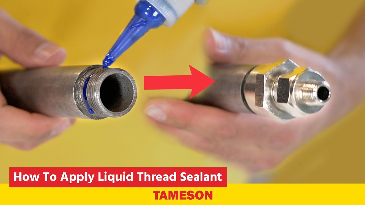 How to apply liquid thread sealant to prevent leakage in pipe connections - Tameson