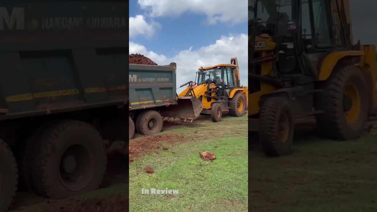 jcb 3dx jcb pulling up Tata truck 2550 | #jcbvideo #trendingvideo