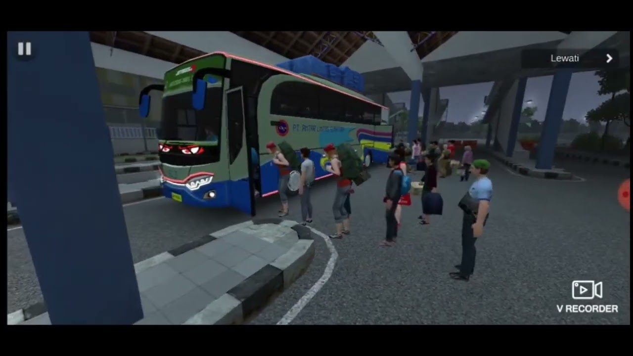 Lika liku supir bus lintas 🤕😱🤙 #bussid #busmania #fypシ 