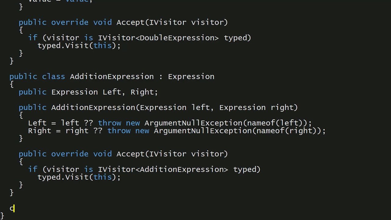Acyclic Visitor in C#