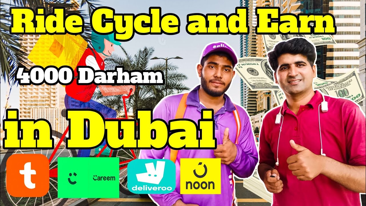Noon | Cream | Deliveroo | Smile | Rider Earns Over 4000 AED on a Bicycle! | Real Story