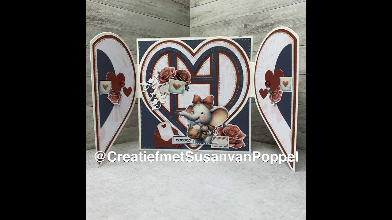 Crealies Gatefold Heart CLCZ614 en Frame & Inlay CLCZ613 + nieuwe download (31-1)