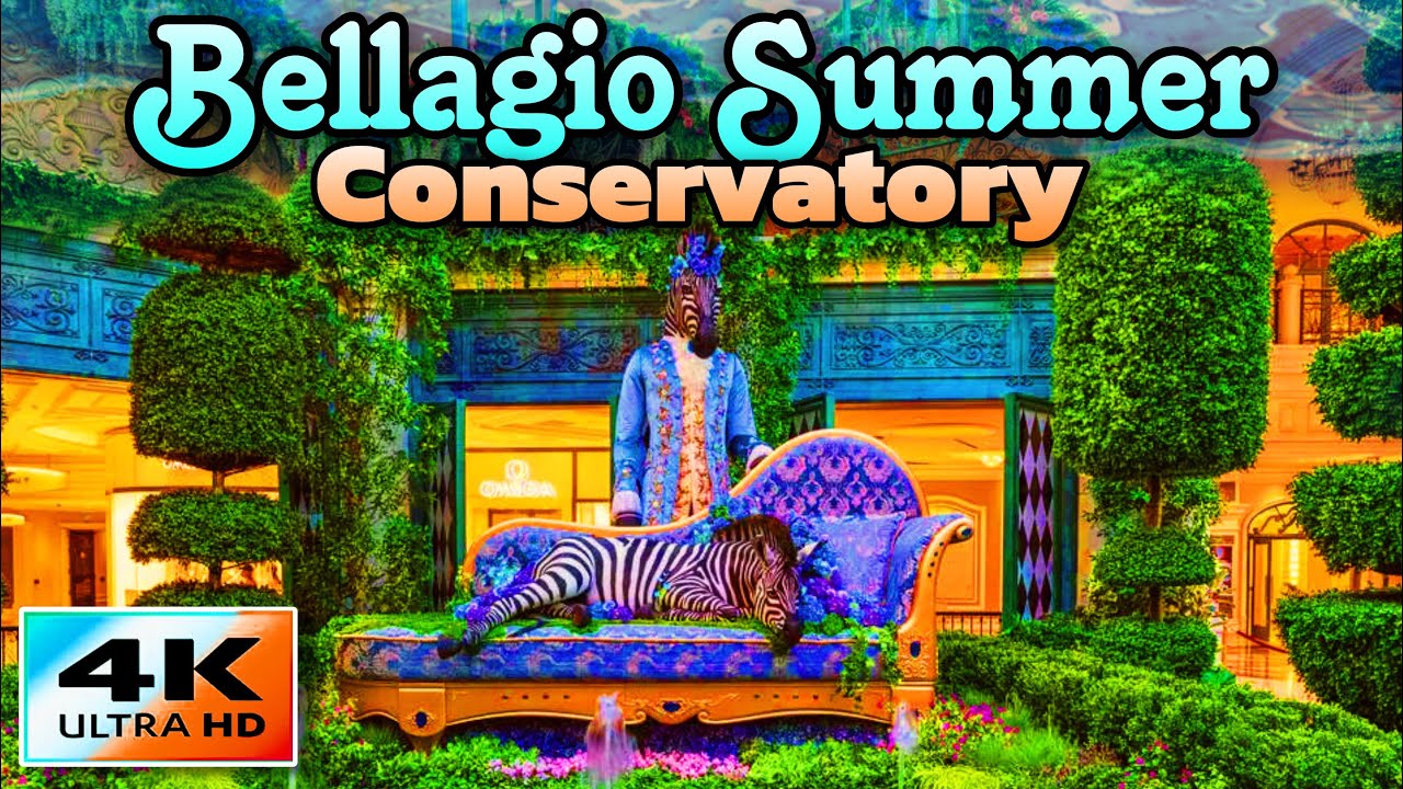 Bellagio Summer Conservatory Walkthrough (4k)