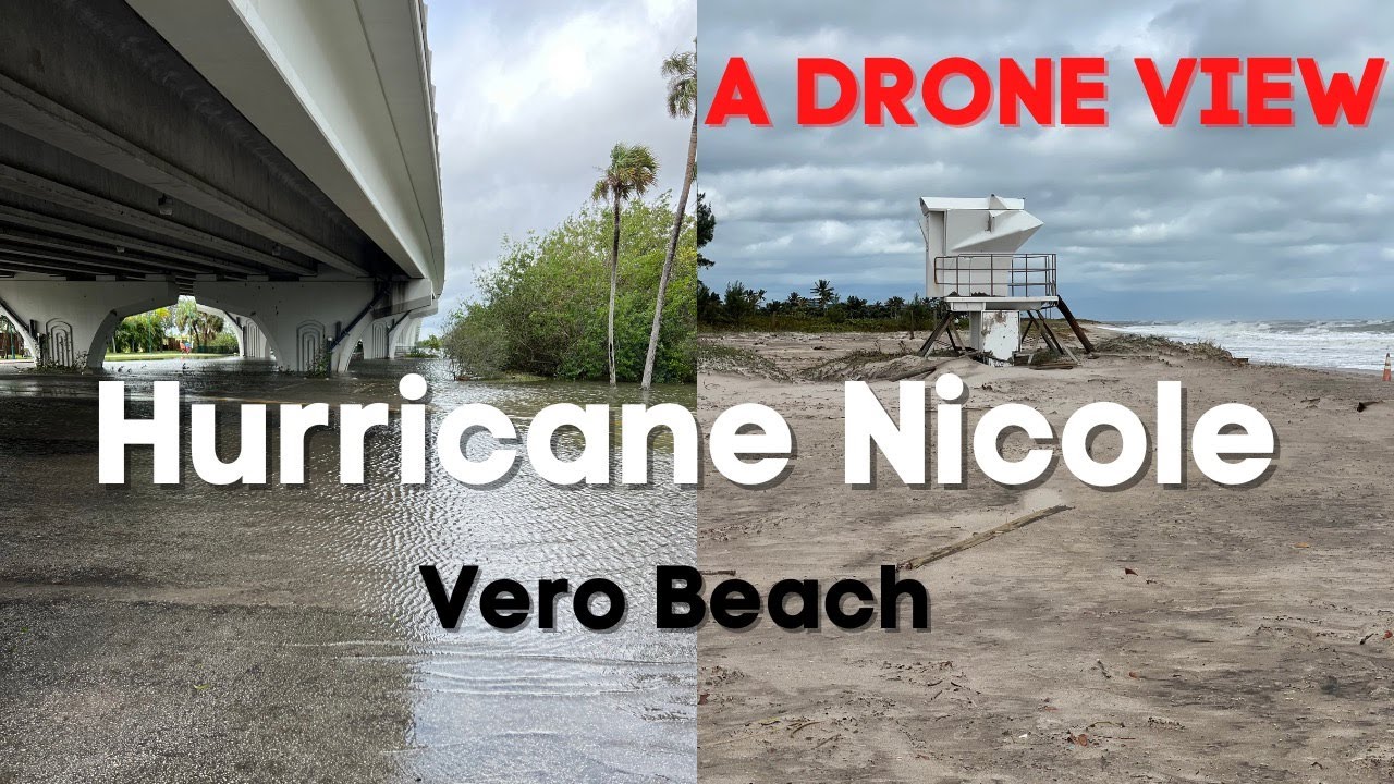 DRONE VIEW 🌀DAMAGES in Vero Beach after Hurricane NICOLE 🌨️🌊