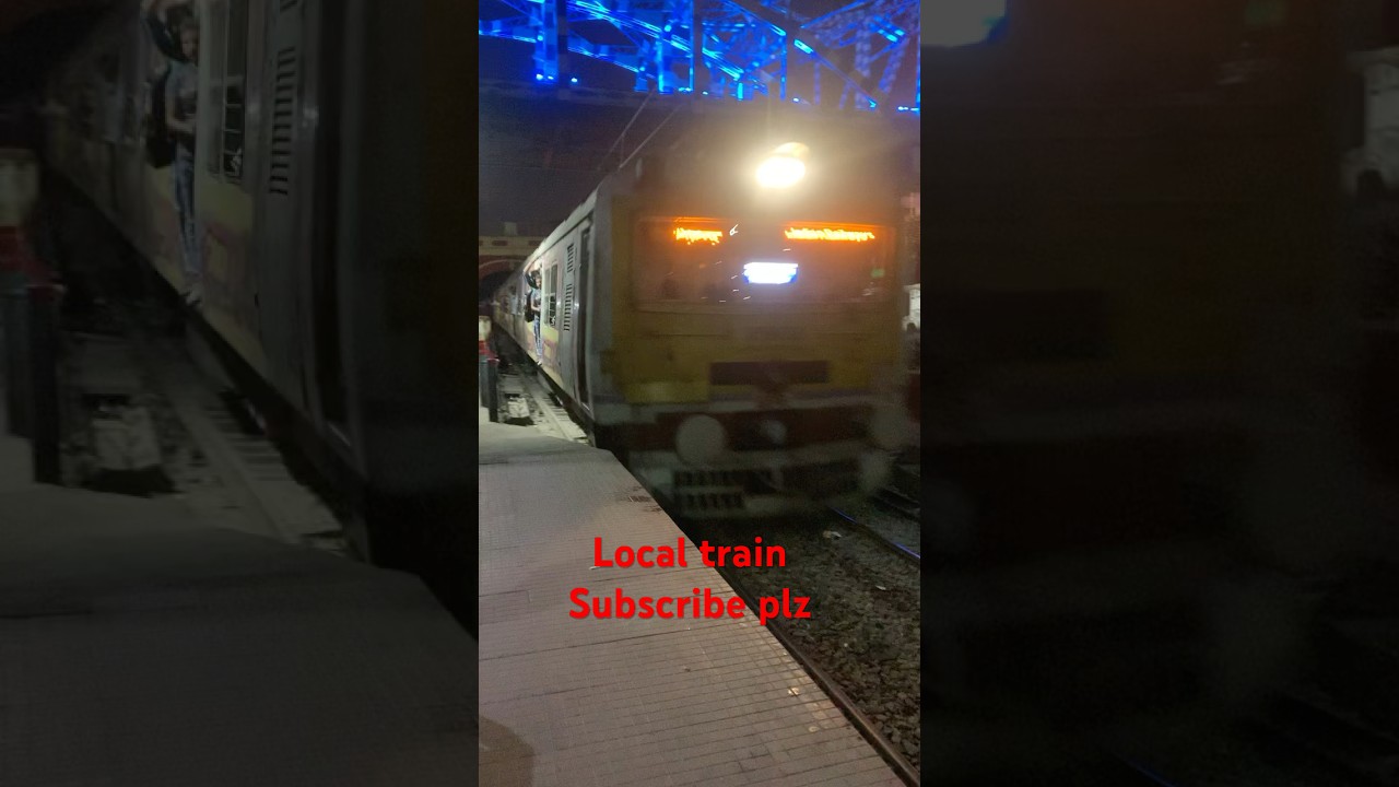 Local train night view 🔥🔥 #localtrainvlog