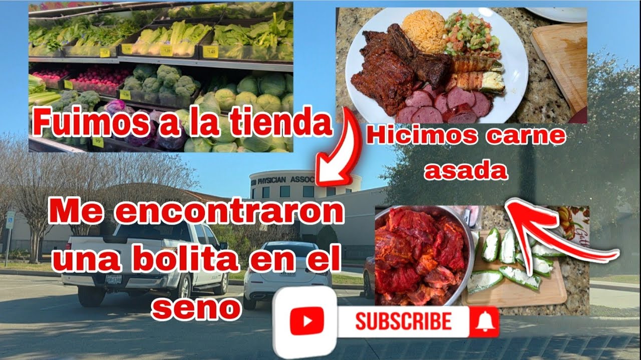 Me encontraron una bolita en el seno 😢 + Mi esposo hizo carnita asada 🥰