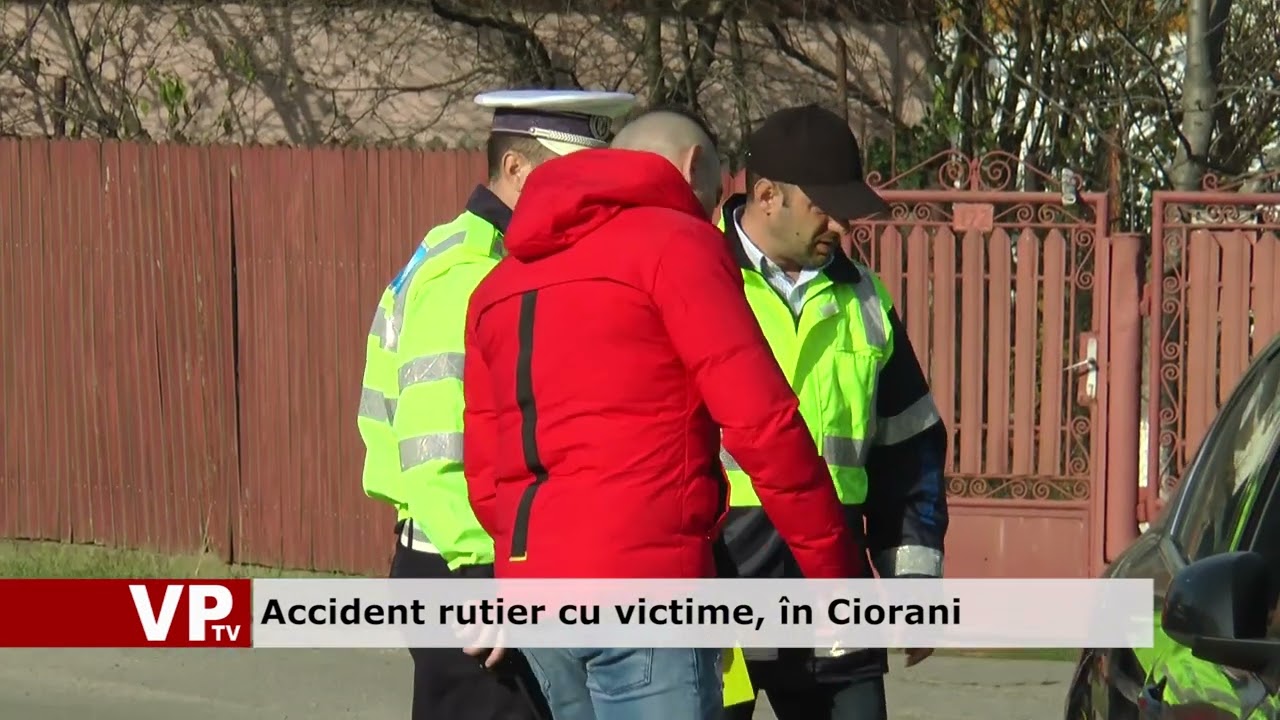 Accident rutier cu victime, în Ciorani