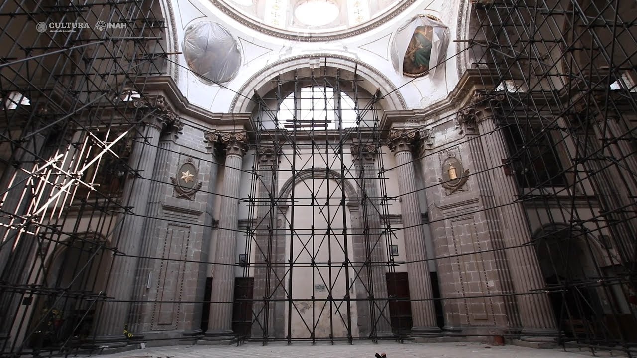 Avances en la restauración del Templo de Nuestra Señora de Los Ángeles, Ciudad de México