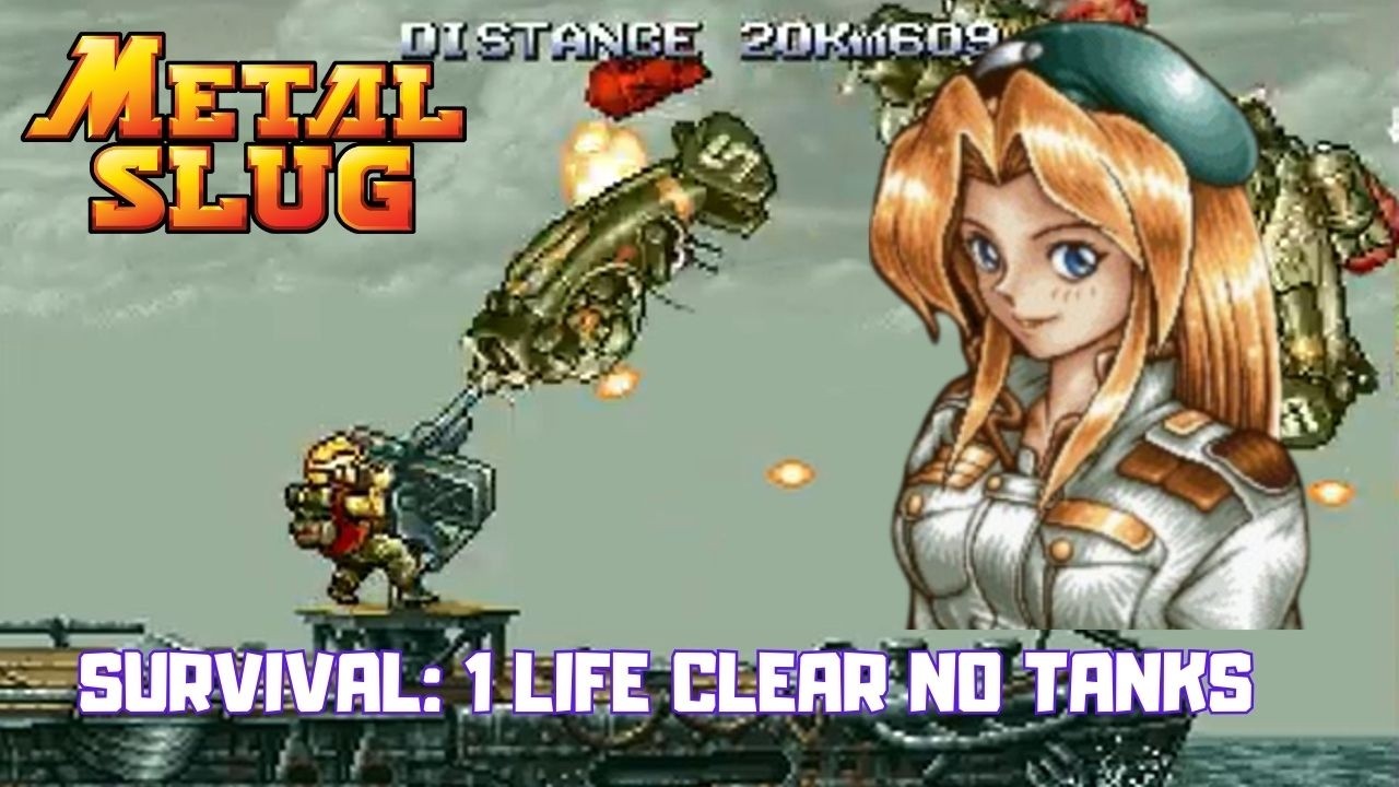 Metal Slug (Neo Geo CD) Deathless Survival Mode/No Slugs (MVS Difficulty)