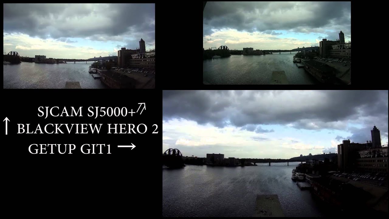 GitUp Git1, Blackview Hero2, SJCAM SJ5000+