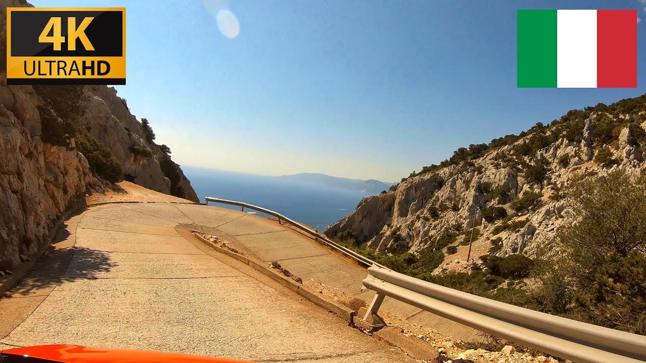 Dangerous 4K Scenic Road | Italy 4K, Sardinia