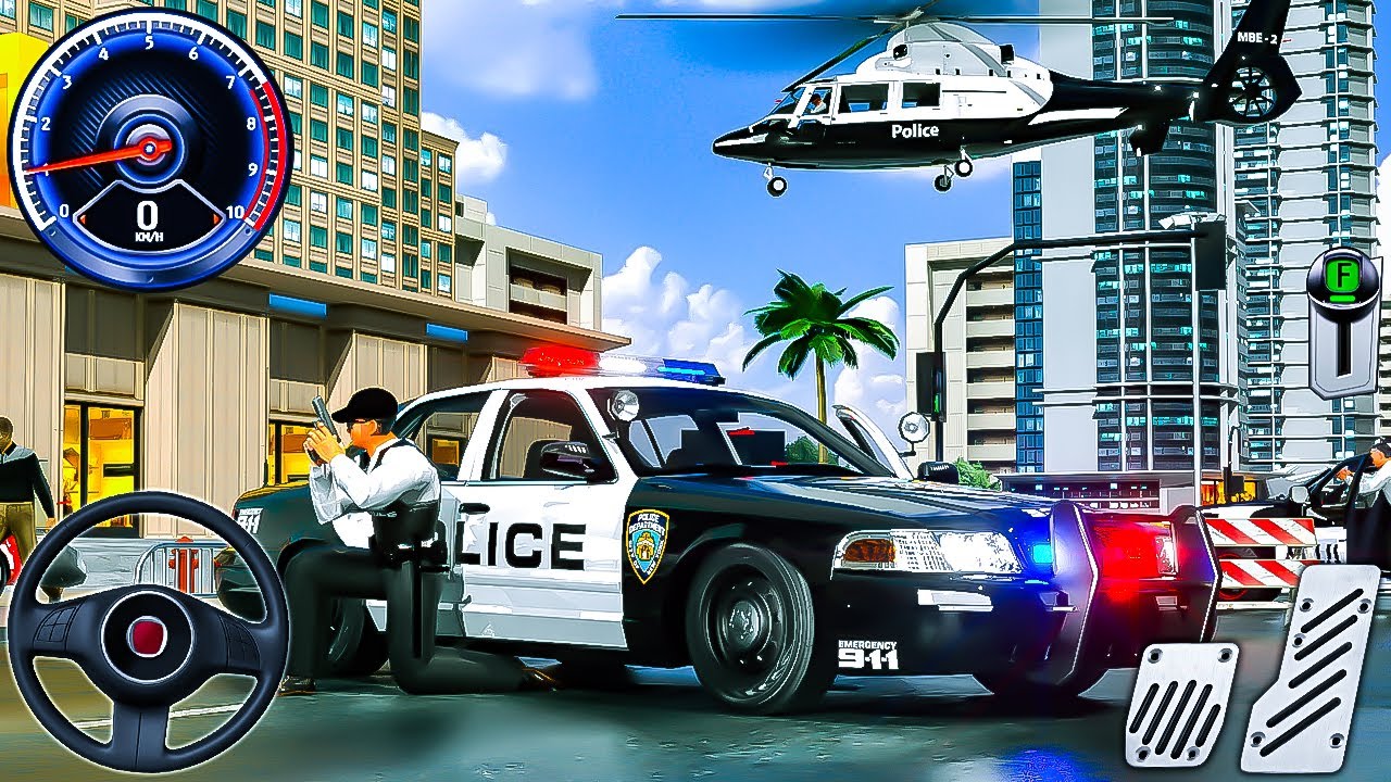 Police Officer Simulator - Police Airplane, Helicopter, Cop's Car Chase Crime - Android Gameplay #1